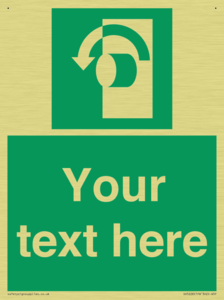 Custom Turn Anti-Clockwise Sign